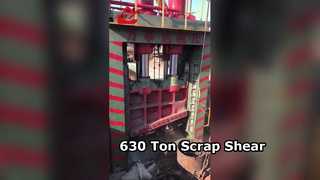 مقص هيدروليكي جديد عالي القدرة بقوة قص 630 طن لإعادة تدوير خردة الفولاذ على نطاق واسع