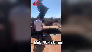 شاهد: معدات مكبس النفايات المعدنية القوية لعرض إدارة النفايات