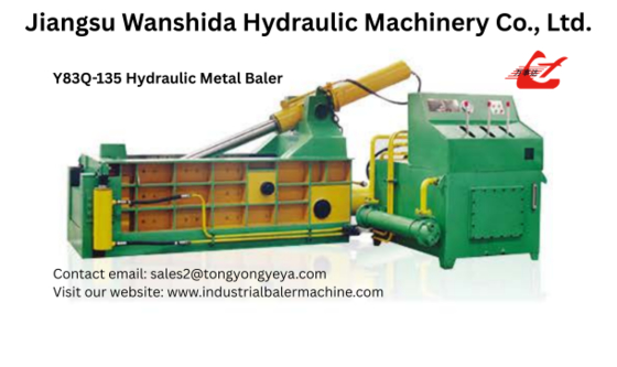 135-Ton Hydraulic Metal Baler Machine Y83/Q-135A Manual Control
