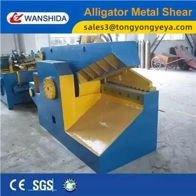 Industrial 4000kN Alligator Shear for Cutting 90×90mm Scrap Steel and Φ100mm Round Bar
