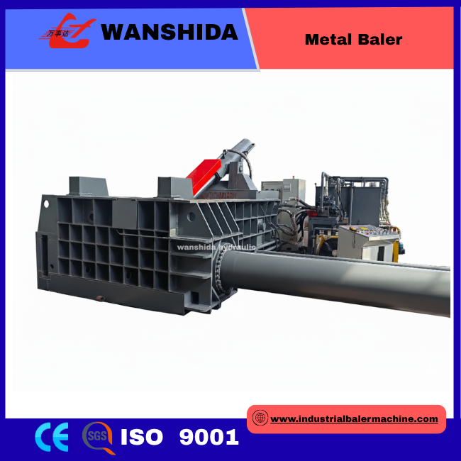 Hydraulic Metal Baler Heavy-Duty Side Push-Out Scrap Metal Compactor