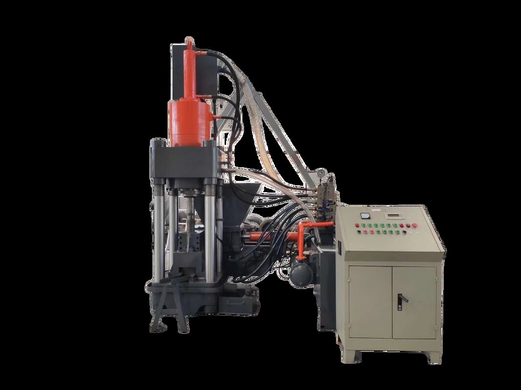 4000 kN Metal Chip Briquetting Press with High Density Output for Cast Iron and Aluminum Chip Recycling