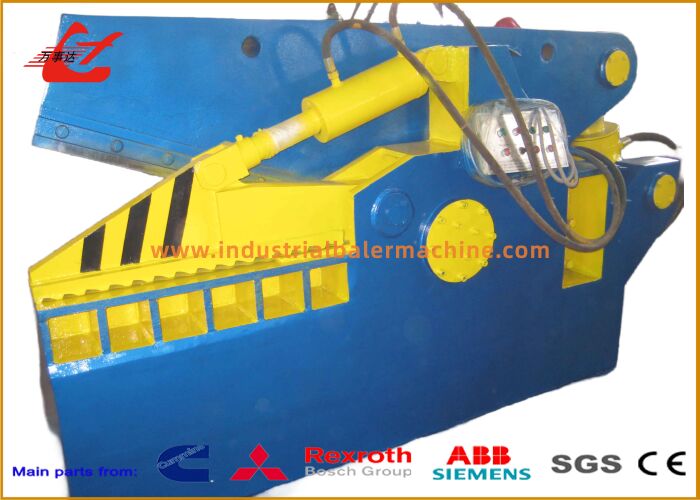 800KN Scrap Metal Alligator Shear With 800 Mm Blade For Steel Bar And Light Scrap Cutting