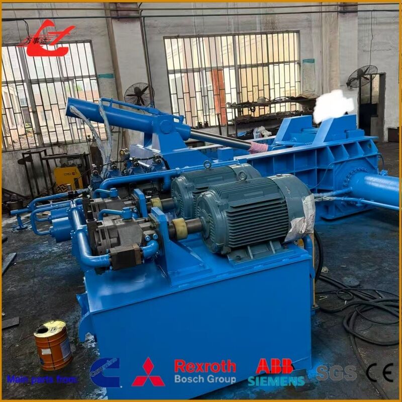 PLC Semi Automatic Tire Wire Baler with 200×200mm Bale Size for Steel Wire Recycling