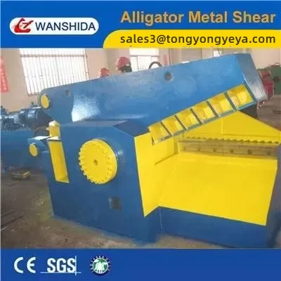 Industrial 4000kN Alligator Shear for Cutting 90×90mm Scrap Steel and Φ100mm Round Bar