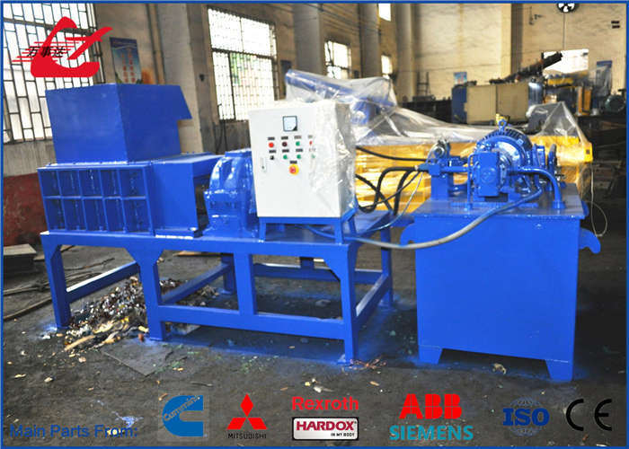 Compact Metal Shredder with 30 × 30 mm Output for Small Recycling Lines