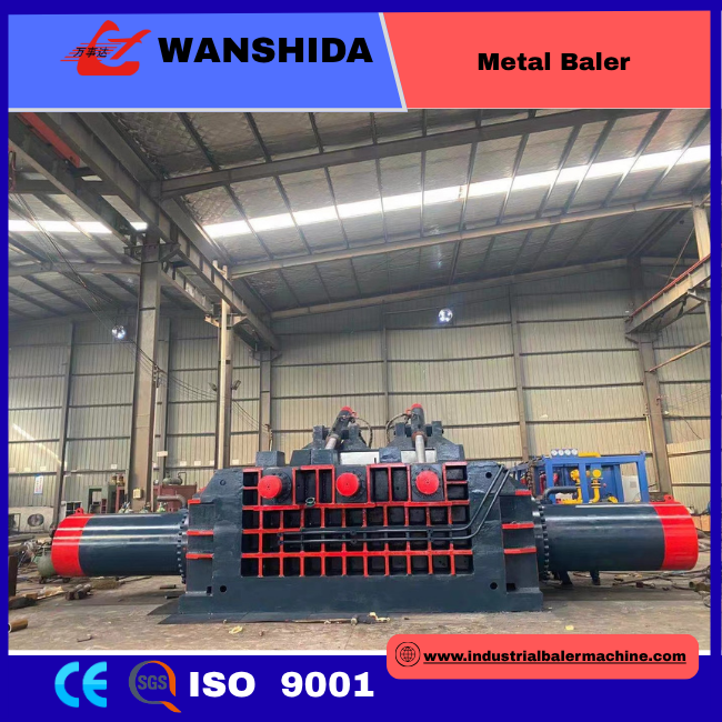 Wanshida 1000-Ton Fully Automatic Hydraulic Metal Baler for Steel, Aluminum, and Copper Scrap Recycling