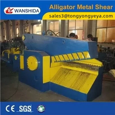 Industrial 4000kN Alligator Shear for Cutting 90×90mm Scrap Steel and Φ100mm Round Bar