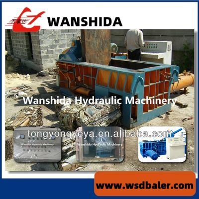 Y83/T-125 مكبس معدني هيدروليكي بقوة 125 طن، غرفة 1200×700×600 ملم وتفريغ بالدفع